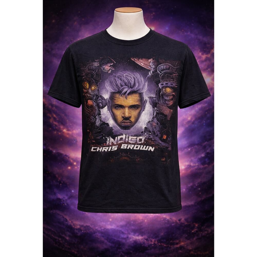 Chris Brown 2019 Indigo Tour Band SS Fruit Tee Shirt S